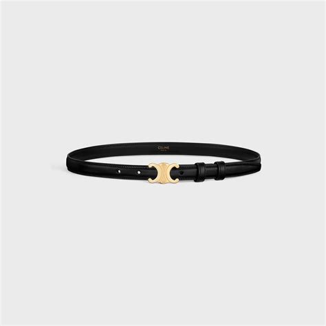 celine small triomphe belt in smooth calfskin black|BELTS WOMEN .